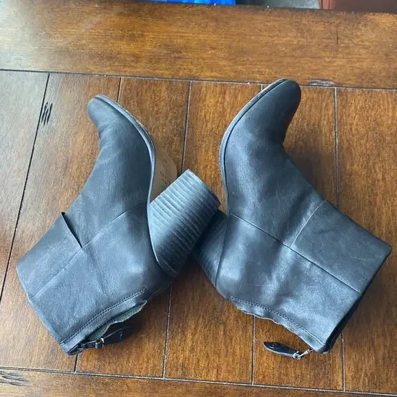 rag & bone Classic Newbury Ankle Boots Black leather stacked heel size 7 - Picture 6 of 12